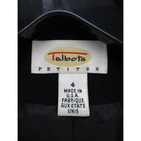 VINTAGE Talbots Jacket 4P Petites Wool Blazer Coat Career Formal - Picture 10 of 12
